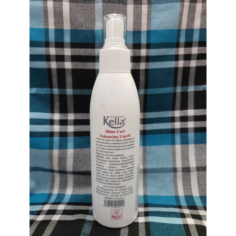 Sữa dưỡng tóc kella A+ Shine Curl Enhancing dành cho tóc xoăn 200ml nuôi dưỡng tóc khỏe