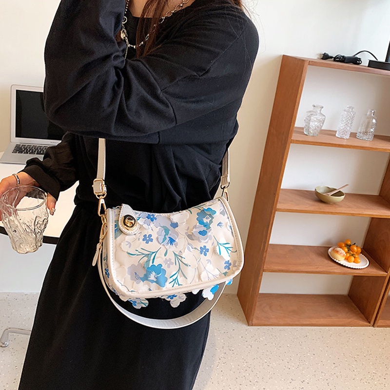 Túi Đeo Vai Đính Hoa Thời Trang Xinh Xắn Cho Nữ