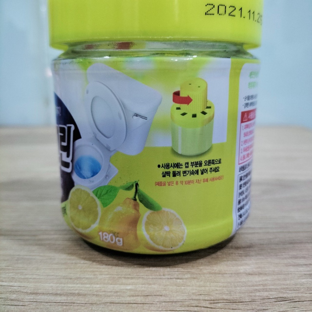 Cốc Thả Bồn Cầu Hàn Quốc Thơm Và Sạch Diệt Khuẩn Hương Chanh 180gr