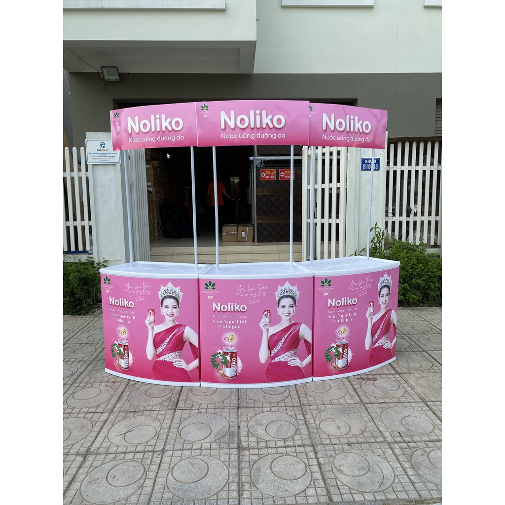 Quầy bán hàng di động - Booth Sampling nhựa