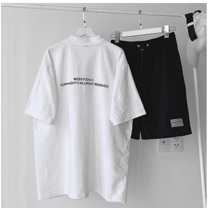 SET ÁO POLO - QUẦN SHORT IN CHỮ FORM NAM NỮ UNISEX CHẤT BO TÀU SIÊU XỊN
