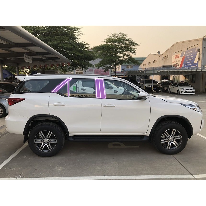 TOYOTA FORTUNER [2017-2022]: FILM PPF dán bảo vệ TRỤ CỬA - AUTO6 - chống xước, che mờ đi các vết xước cũ, tạo độ bóng