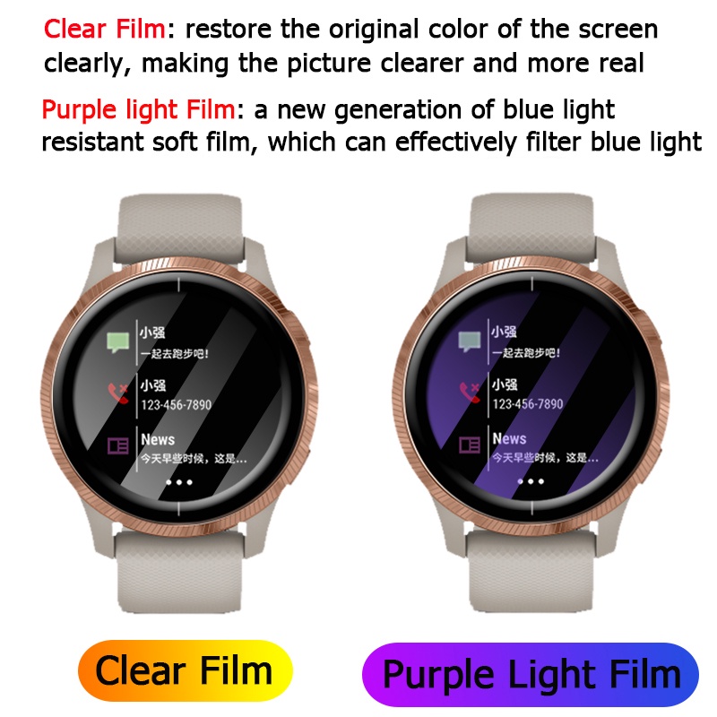 1/ 2/ 3/ 5 Kính cường lực cong 3d bảo vệ màn hình tiện dụng cho đồng hồ Garmin Venu 2 2s
