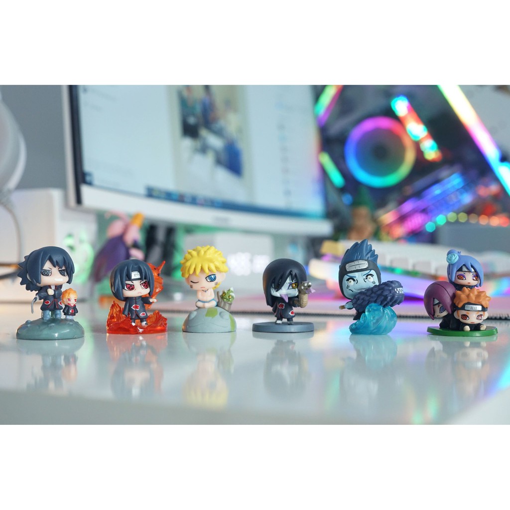 BỘ 6 MÔ HÌNH NARUTO CHIBI VĨ THÚ