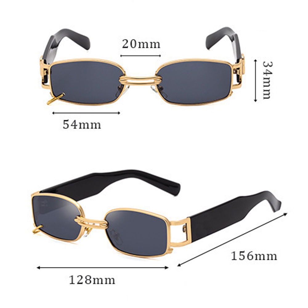 Kính mát gọng chữ nhật chống tia UV thời trang dành cho nam và nữ