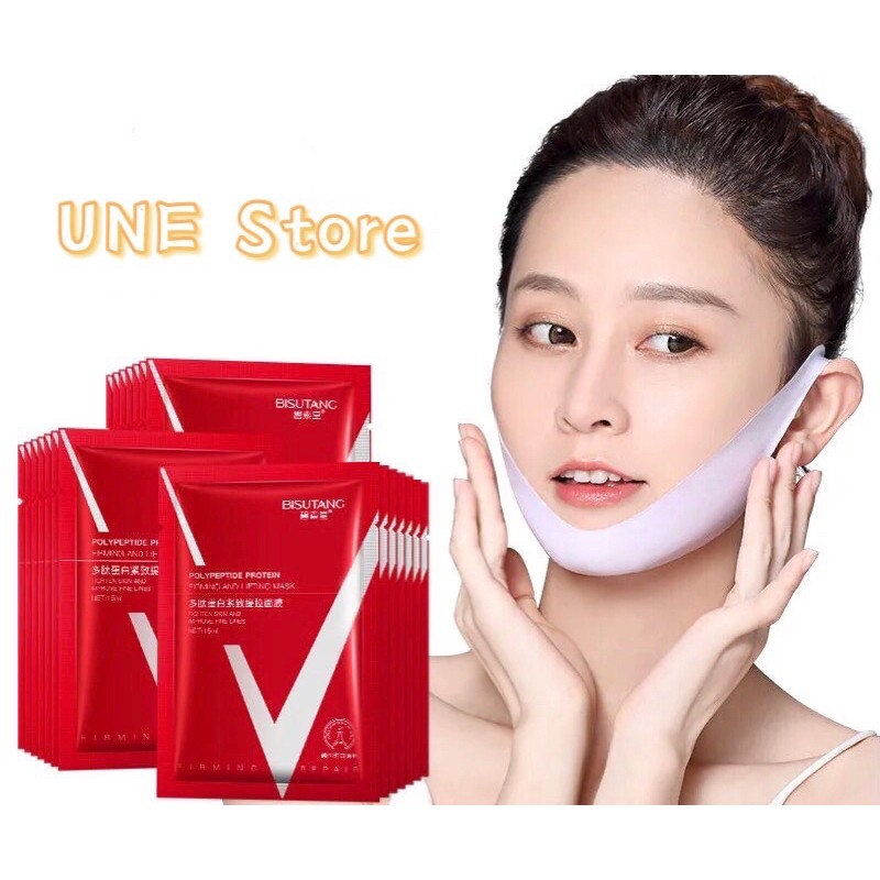 Mặt nạ vline giảm nọng cằm, cổ Bisutang