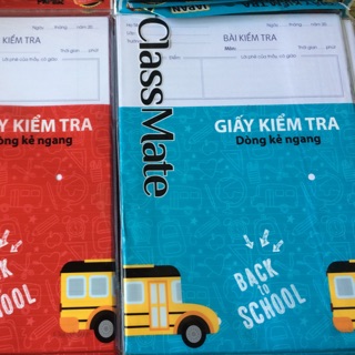 Giấy kiểm tra kẻ ngang