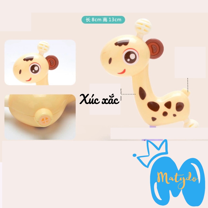 Xúc xắc lục lạc cho bé đồ chơi an toàn cho trẻ sơ sinh phát triển thính giác set 6 món