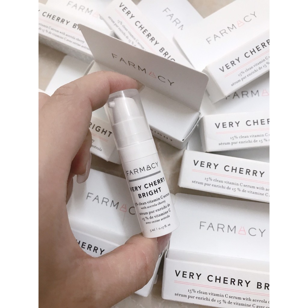 Tinh chất FARMACY Very Cherry Bright 15% Clean Vitamin C Serum with Acerola Cherry