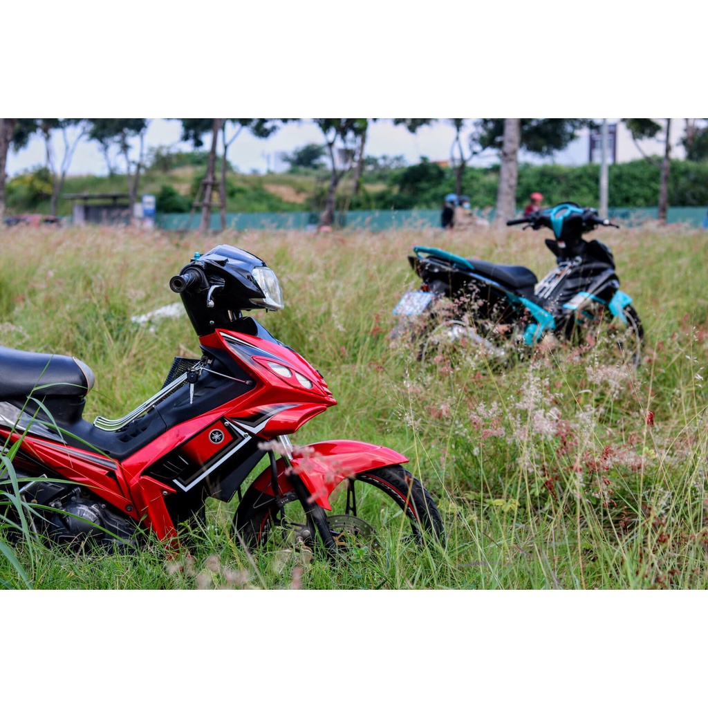 Tem Rời Dán Xe Exciter 2010 Mẫu RC Đỏ Đen Hàng Chuẩn Zin, Hàng 3 Lớp Chất Lượng Cao