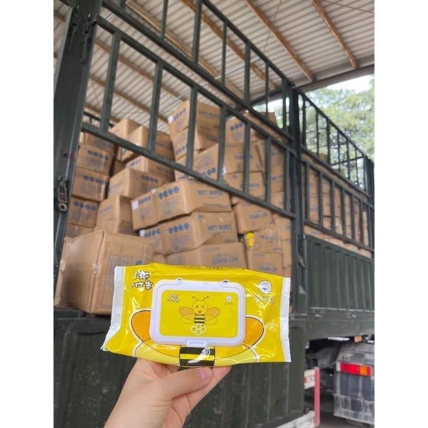 Khăn ướt không màu không mùi không cồn an toàn cho da mẹ và bé, vệ sinh, kháng khuẩn sạch sẽ Ulzzangshop520