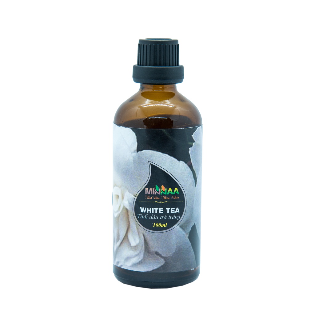 Chai 100ml Tinh dầu thơm phòng trà trắng 100ml, Tinh dầu thiên Minaa nhập khẩu Ấn Độ