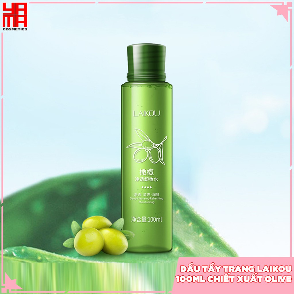Dầu tẩy trang Laikou 100ml chiết xuất OLIVE làm sạch sâu loại bỏ Make up | BigBuy360 - bigbuy360.vn