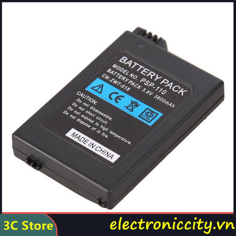 ⚡ELE⚡Pin cho PSP 1000 2000 3000 Cao Cấp Thay thế Bộ pin mở rộng mỏng thay thế Nắp cửa cho pin Psp 2000 3000