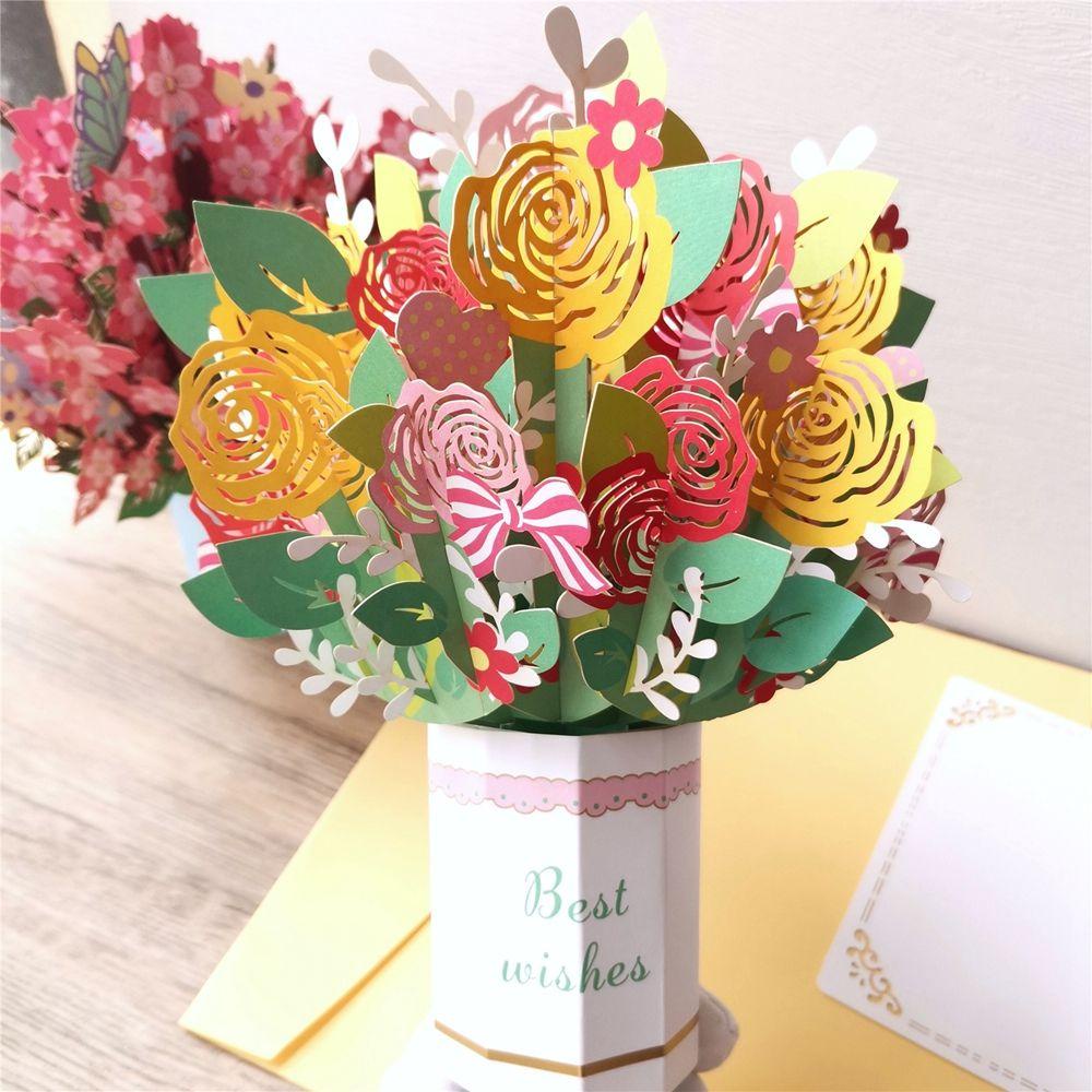 Thiệp Mời Đám Cưới Kèm Nhãn Dán Hình Hoa Dành Cho Tiệc Sinh Nhật