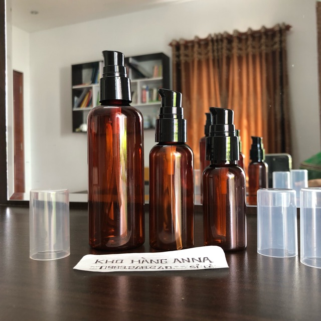 20 chai Xịt sương, xịt giọt chai nâu/ Trong suốt 100ml/ 70ml / 50ml / 30ml- combo 20 chai xịt phun sương , xịt nhỏ giọt