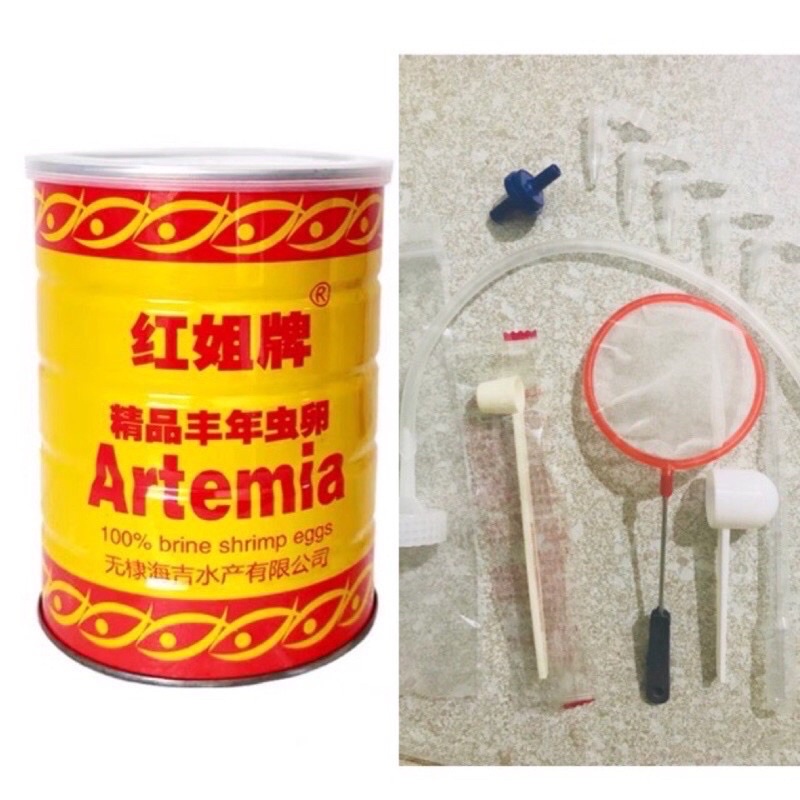 Artemia ấp nở lon xanh , vàng - lon 425g