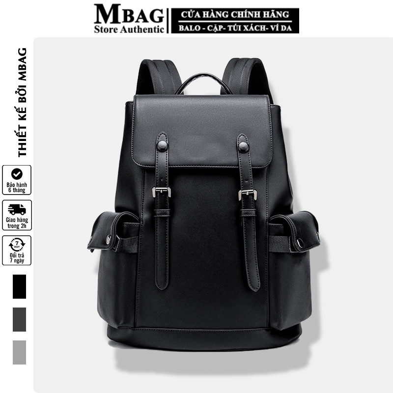 Balo nam, Balo da thời trang MFashion MF366 da cao cấp, chống thấm nước, size lớn