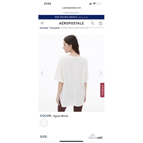 Áo thun Aeropostale Boyfriend Tee nam nữ unisex VNXK
