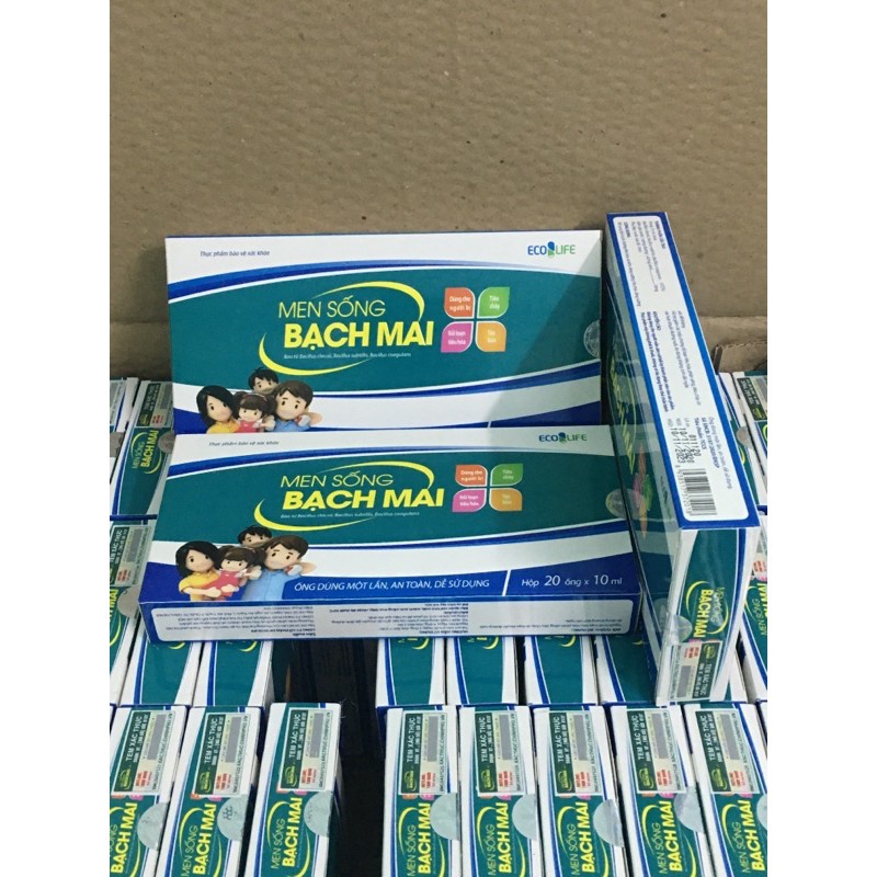 Men sống bạch mai (có mẫu mới ,hộp 20 ống /hạn 2023)