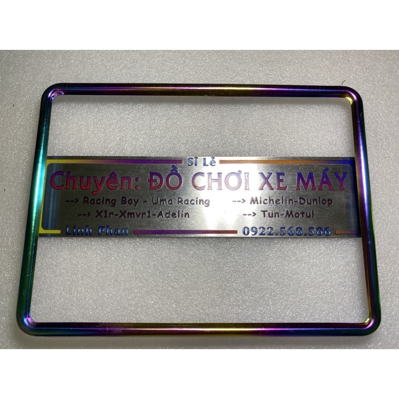 Ốp viền biển xe máy inox màu titan 7 màu cực đẹp và thời trang - shopbansi.