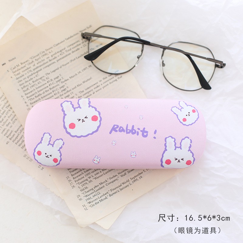 Hộp đựng mắt kính gấu thỏ đáng yêu form cứng bền đẹp