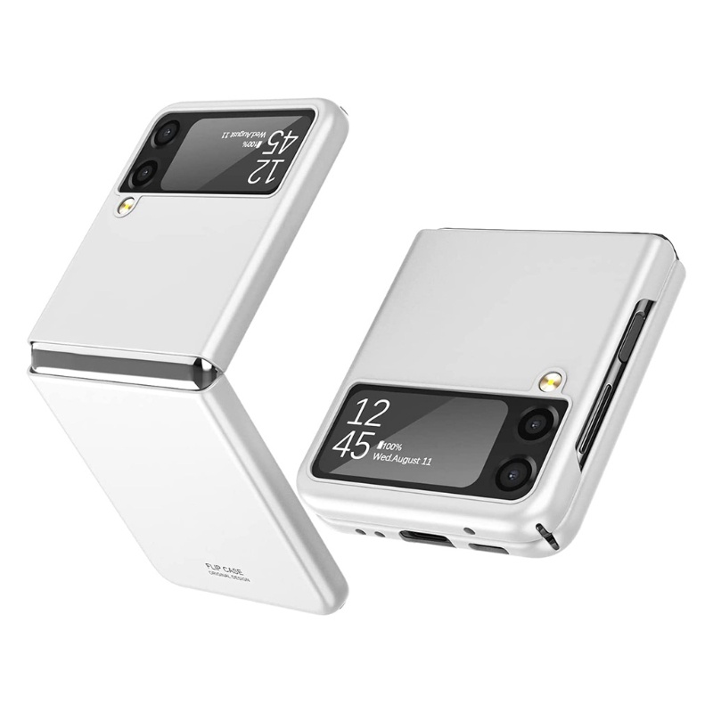 Ốp Điện Thoại Siêu Mỏng Chống Sốc Màu Trơn Nhám Cho Samsung Z Flip 3