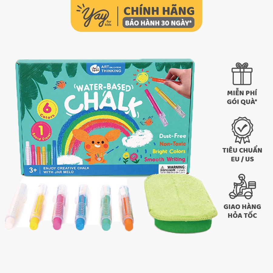 Phấn Màu Không Bụi Cho Bé 3+ - Jar Melo