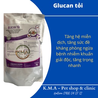 GLUCAN TỎI (100G) - TĂNG SỨC ĐỀ KHÁNG, TĂNG HỆ MIỄN DỊCH TRÊN GIA SÚC, GIA CẦM