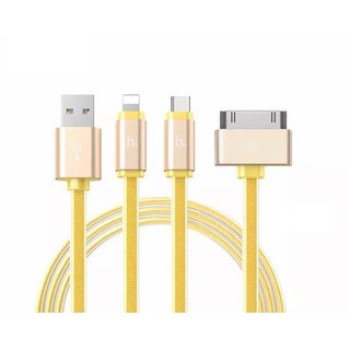 Cáp Hoco UPL12 Lightning+ Micro+30pin - Cáp Hoco UPL12 - Phụ Kiện Chi Hà