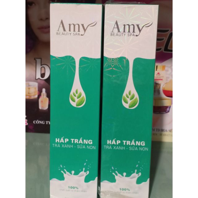 Hấp trắng trà xanh sữa non.AMY