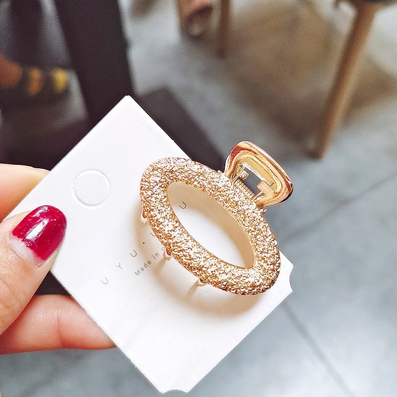 Set 5 Kẹp Tóc Càng Cua Hàn Quốc Xi Vàng Cực Đẹp - Hàng Hot Trend