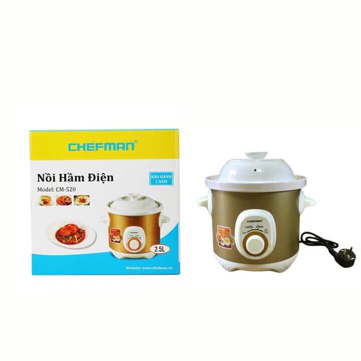 Nồi Hầm Cháo, Kho Cá Đa Năng CHEFMAN 2,5 Lít