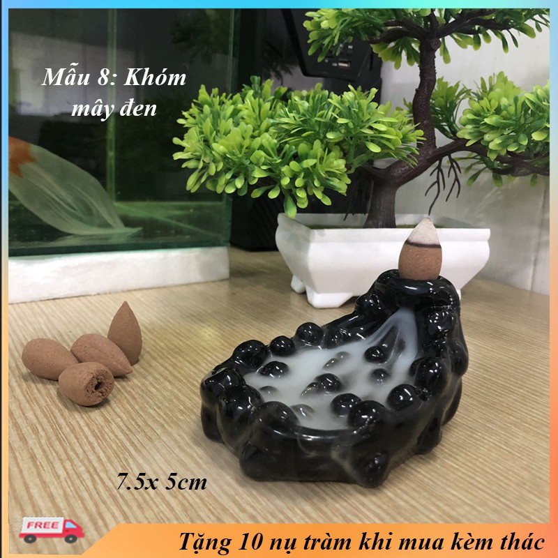 Thác Khói Trầm Hương Khói Ngược Tặng 10 Nụ Trầm