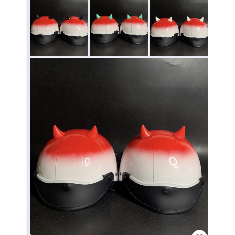 Sừng Gắn Mũ Bảo Hiểm Cute_Có Nhiều Màu Lựa Chọn_Chất Liệu Nhựa PTU Cứng Cáp_Cute Shop