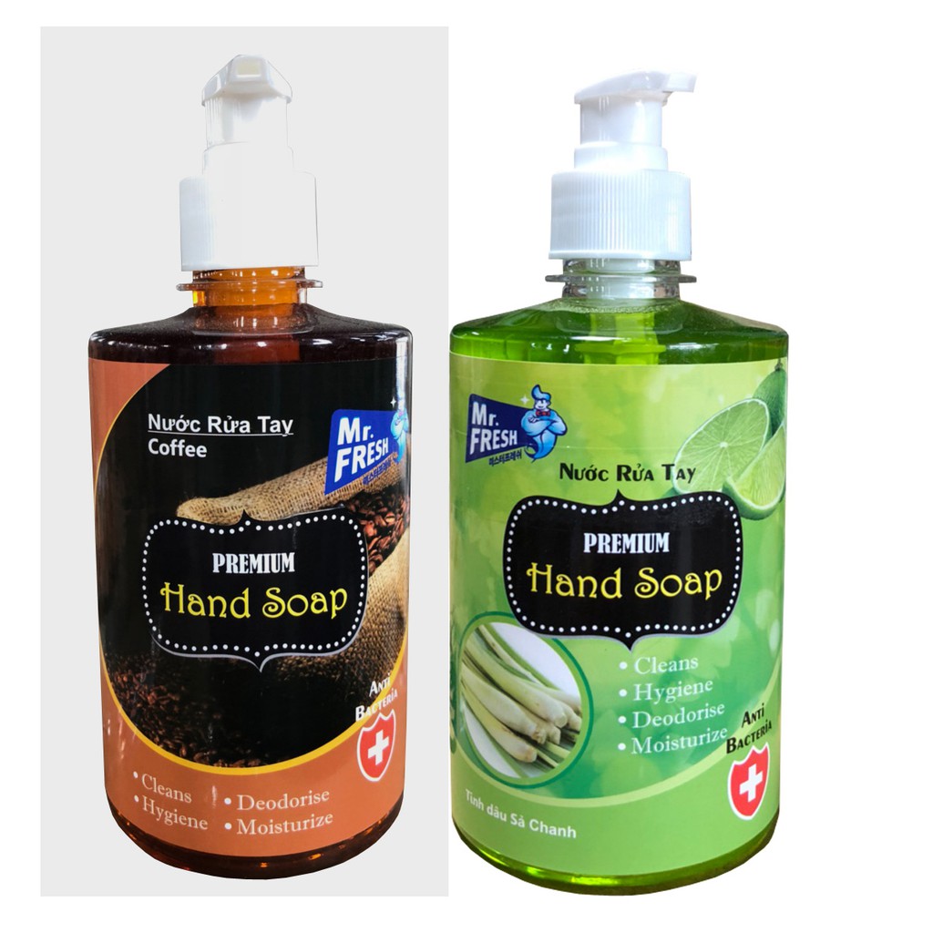 Combo 2 Nước rửa tay khử mùi Mr.Fresh 500ml Hương Cam Quế