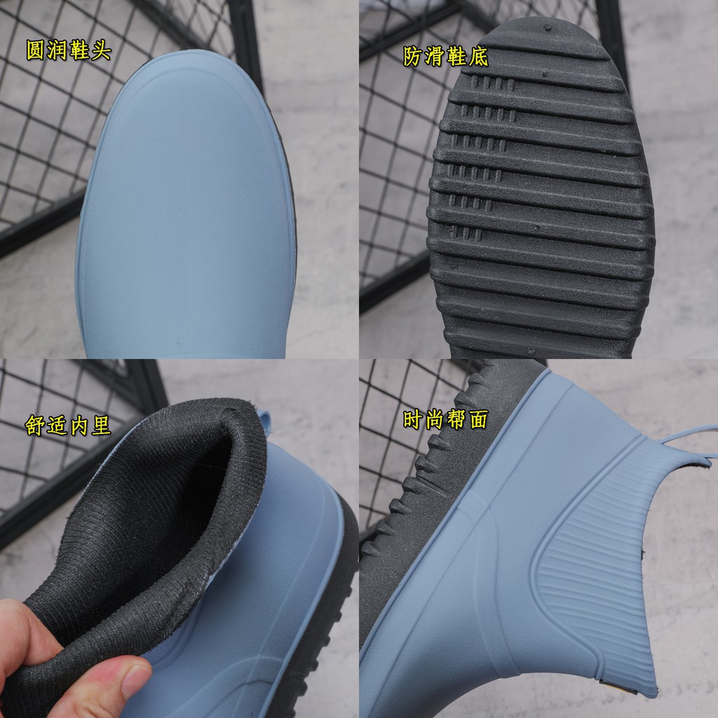 nước diệt khuẩn Rubber rain shoes for men