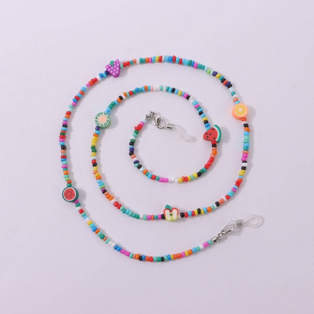 Dây đeo mắt kính họa tiết trái cây nhiều màu sắc phong cách Bohemian thời trang cho nữ
