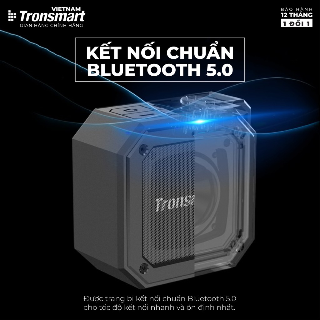 Loa Bluetooth Tronsmart Groove Speaker Chống nước IPX7 - Hàng phân phối chính hãng - Bảo hành 12 tháng 1 đổi 1