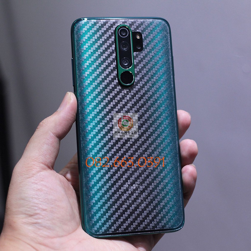 Miếng dán mặt lưng skin carbon Xiaomi Redmi Note 8 Pro