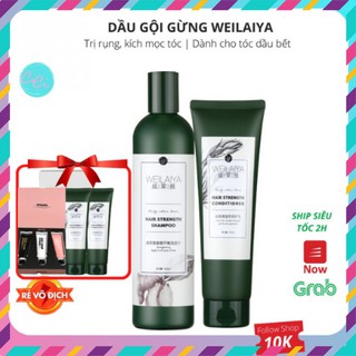 Dầu Gội Xả Gừng Xanh ⭐️ Hà Thủ Ô WEILAIYA 🌸 Dau Goi Kích Mọc Tóc 🌸 Giảm Dụng Tóc Chính Hãng 💖