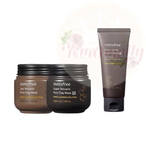 [Hàng mới về] Mặt nạ Innisfree thành phần núi lửa thu nhỏ lỗ chân lông làm đẹp da