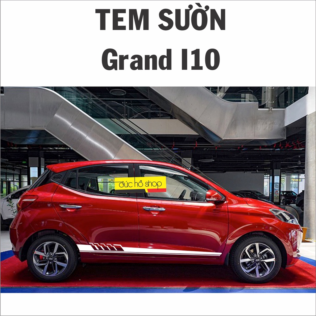 Tem dán sườn xe Kia moring - Grand I10