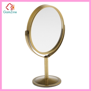[Lzdxwcke2] GamZine 3in Mặt Thường Phóng Đại Hình Bầu Dục Đứng Trang Điểm Gương Đồng