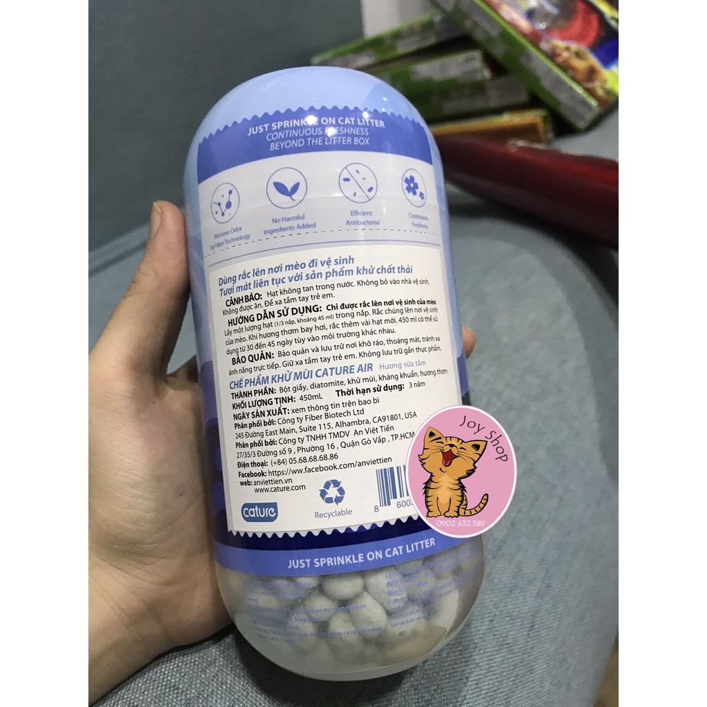 HẠT KHỬ MÙI CÁT MÈO CATURE 450ML