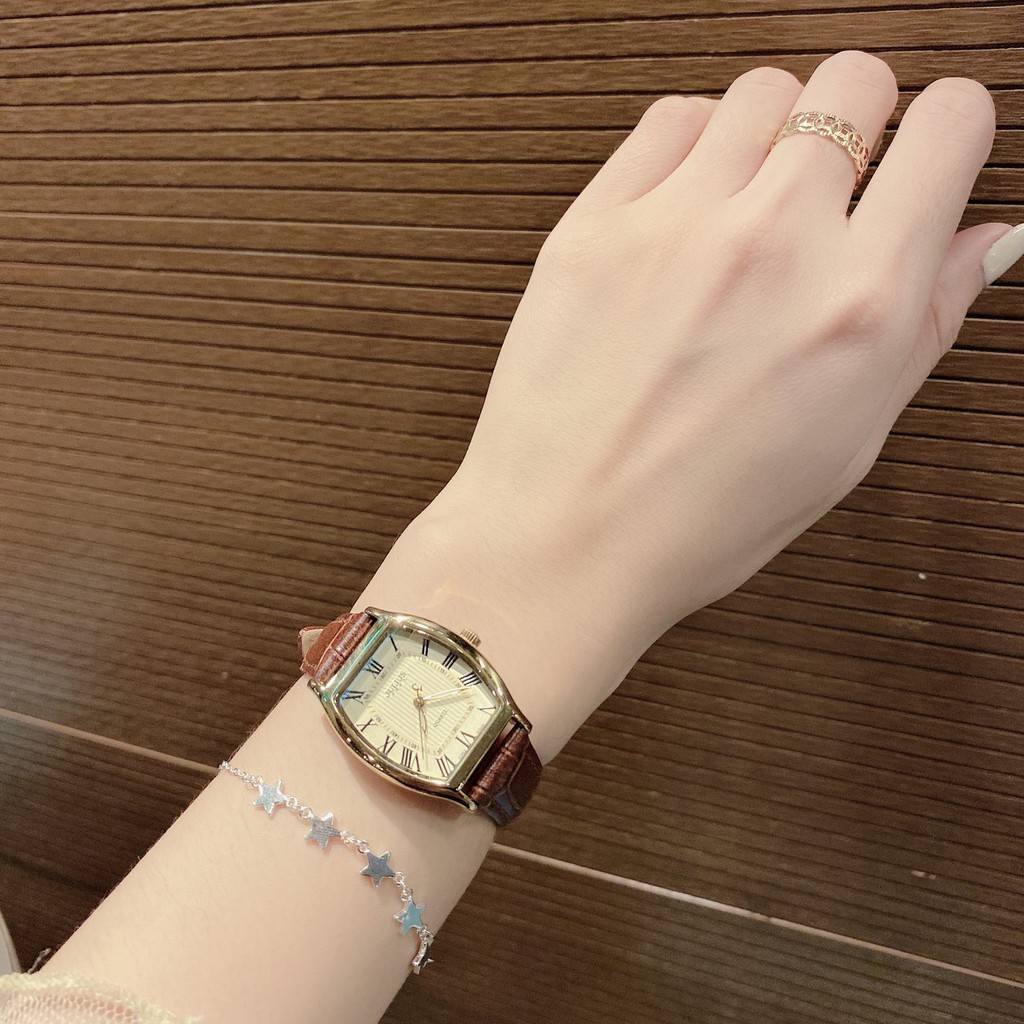 Đồng Hồ Nữ JA-703LC Julius Hàn Quốc Mặt Chữ Nhật .