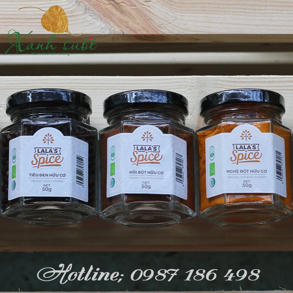 [Lala's Spice] Gia Vị Hữu Cơ Việt Nam- Organic Spices [Xanh Suốt]