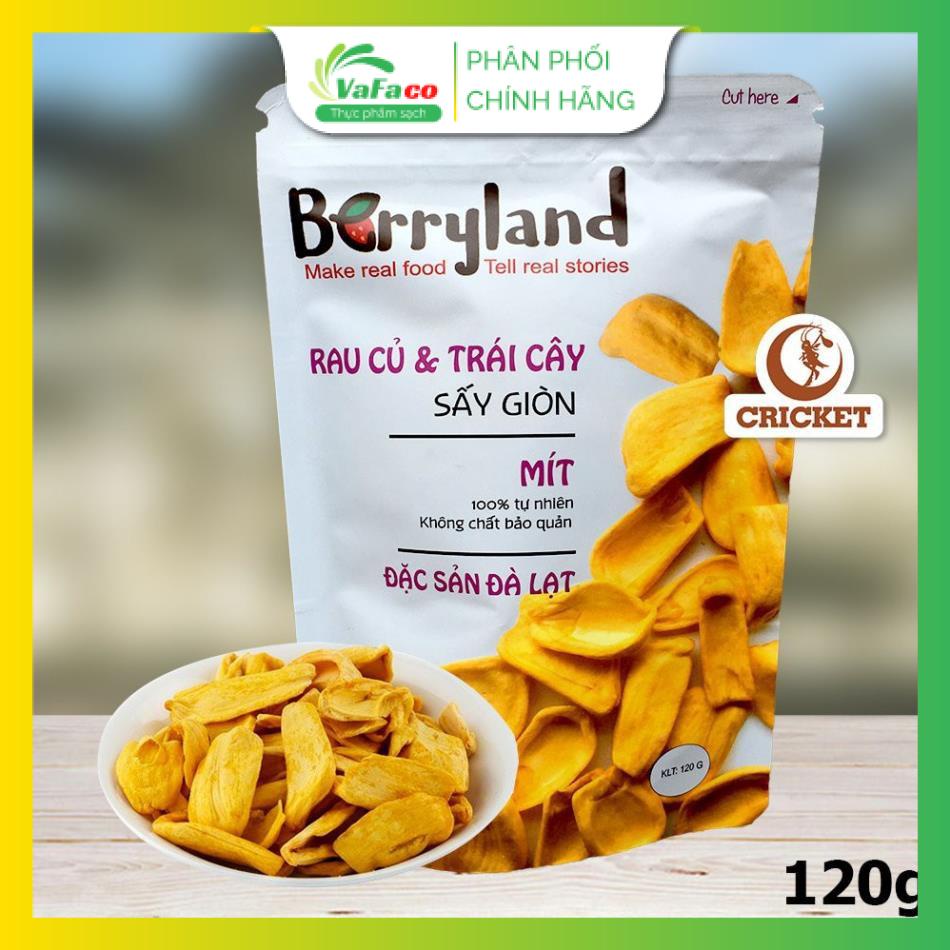 Mít Sấy Giòn BerryLand 120g - Đặc sản Đà Lạt - 100% tự nhiên không chất bảo quản