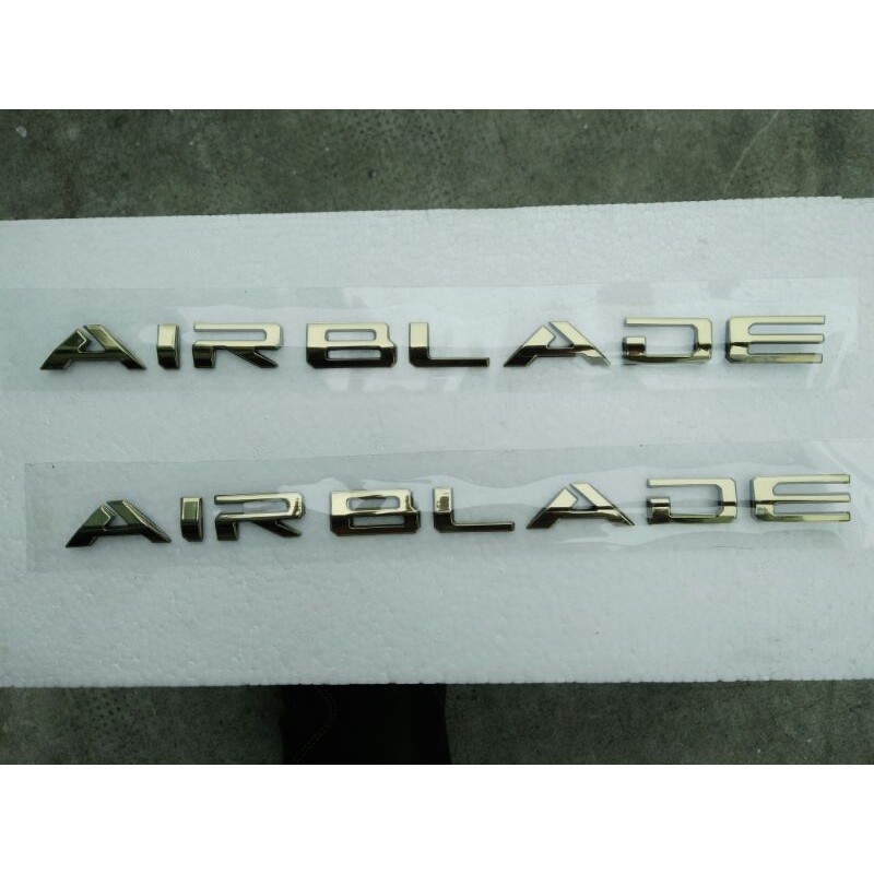 Bộ chữ nổi Airblade 2020 màu vàng đồng hàng theo xe