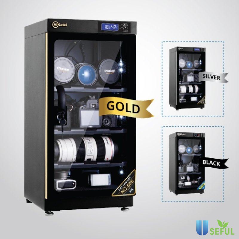 TỦ CHỐNG ẨM NIKATEI NC-50S (GOLD),50 Lít